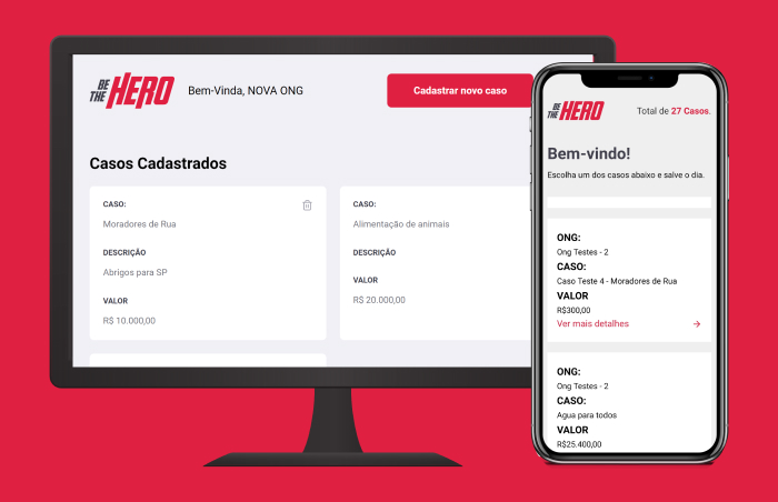 Be The Hero - APP para encontrar ONGS e Causas Sociais